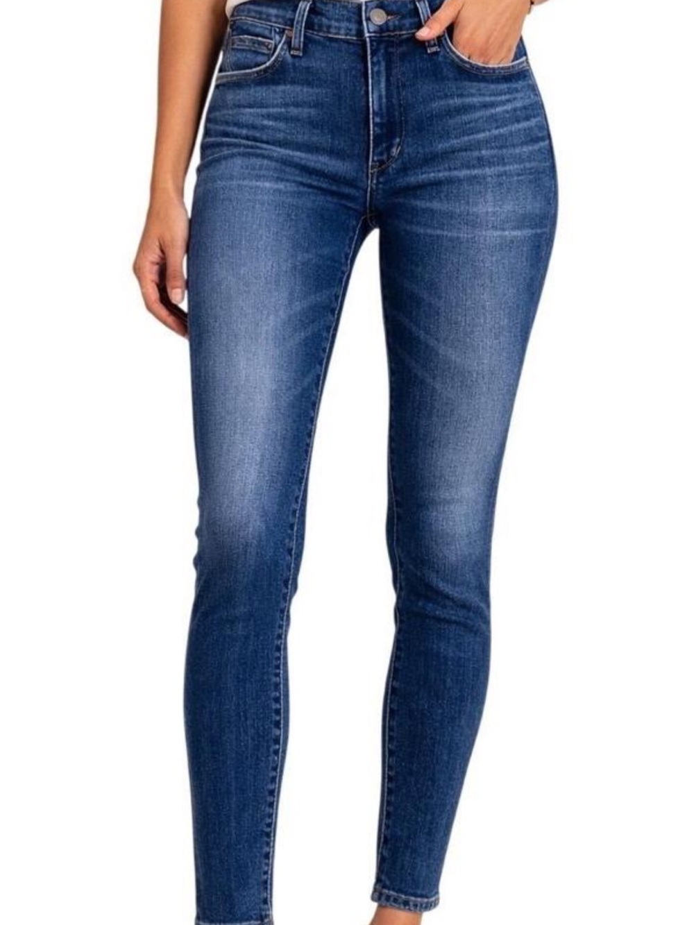 Citizens Of Humanity Dark Blue High-Rise Skinny Jeans